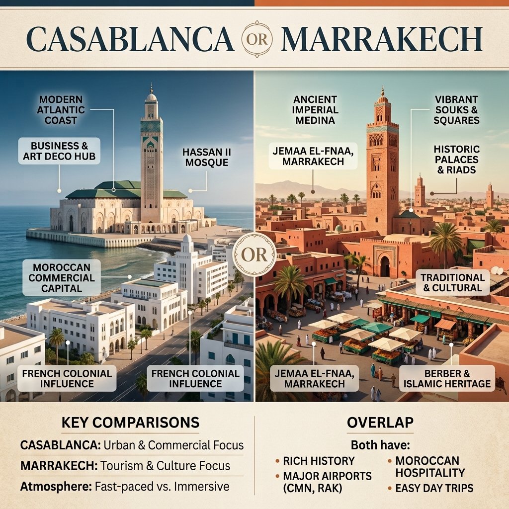 Casablanca or Marrakech