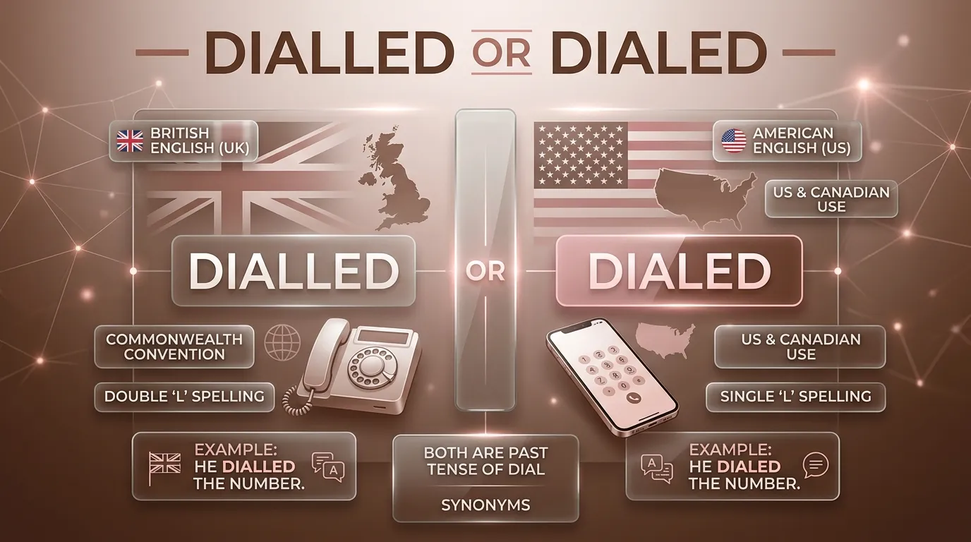 Dialled or Dialed