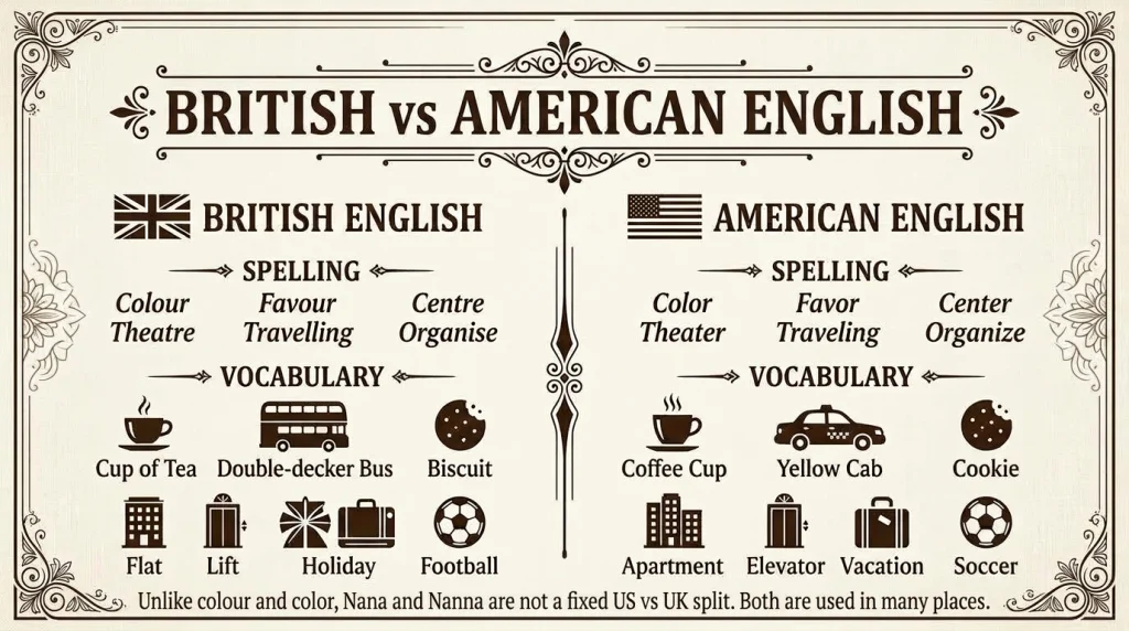 British vs American English