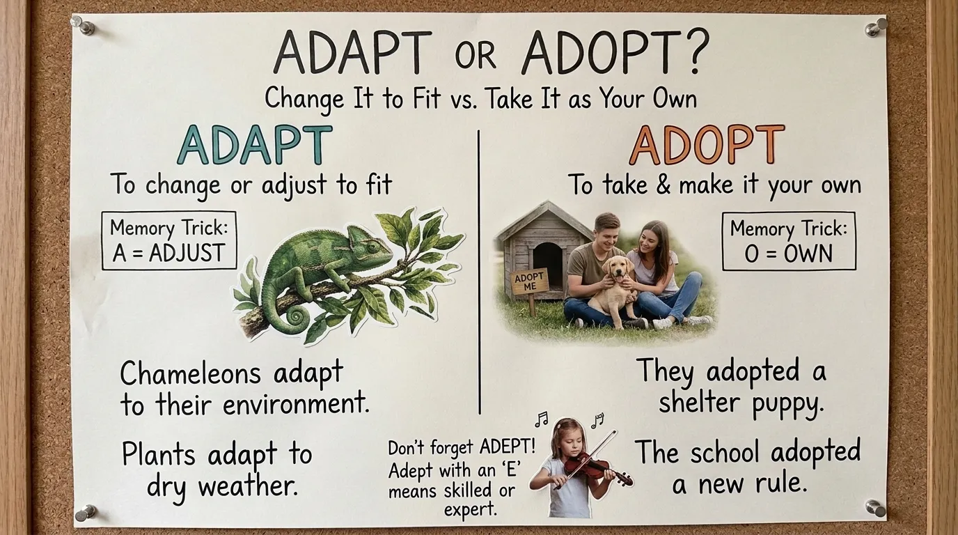 Adapt or Adopt