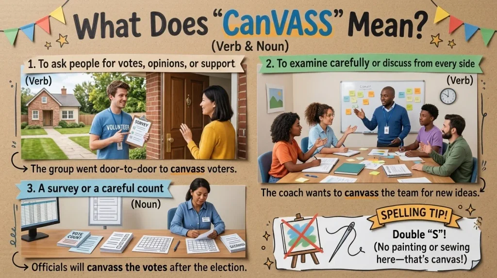 What Does “Canvass” Mean?