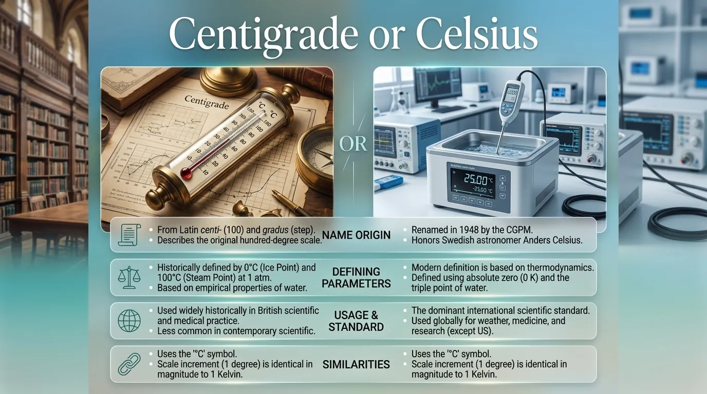Centigrade or Celsius