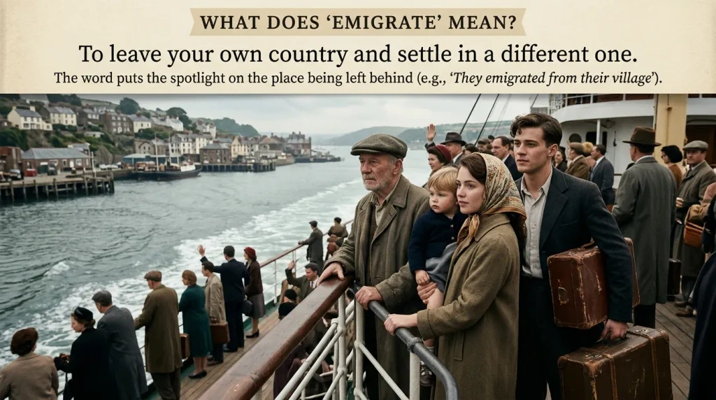 What Does “Emigrate” Mean?