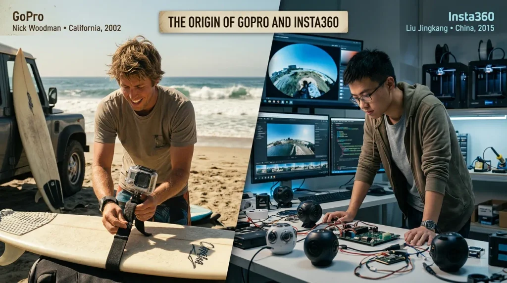 The Origin of GoPro and Insta360
