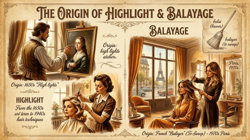 The Origin of Highlight and Balayage