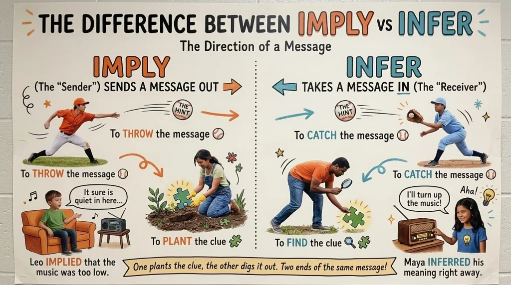 The Difference Between Imply and Infer