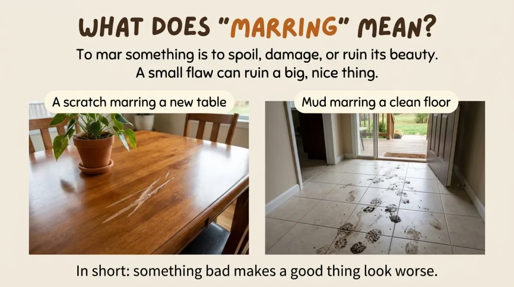 What Does “Marring” Mean?