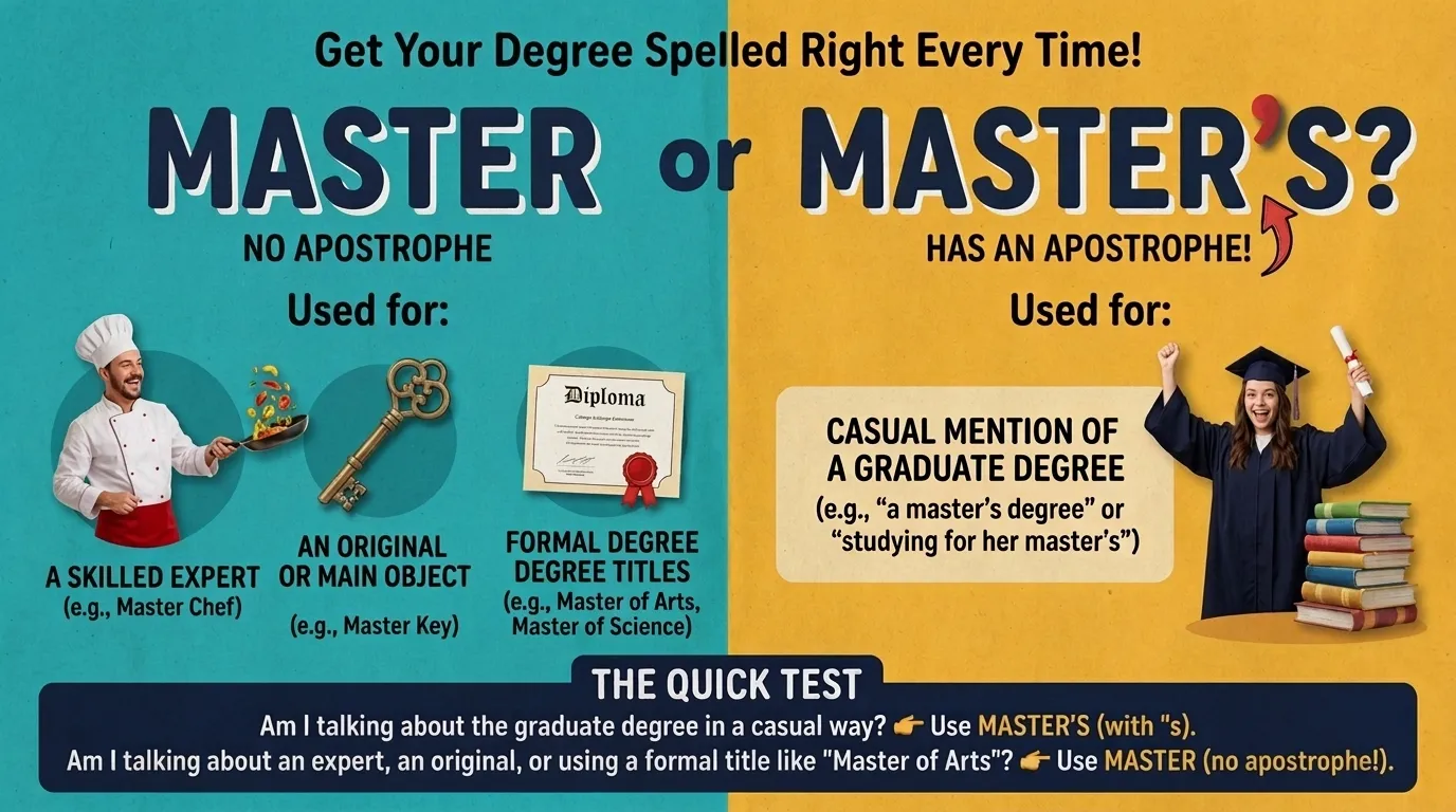 Master or Master’s