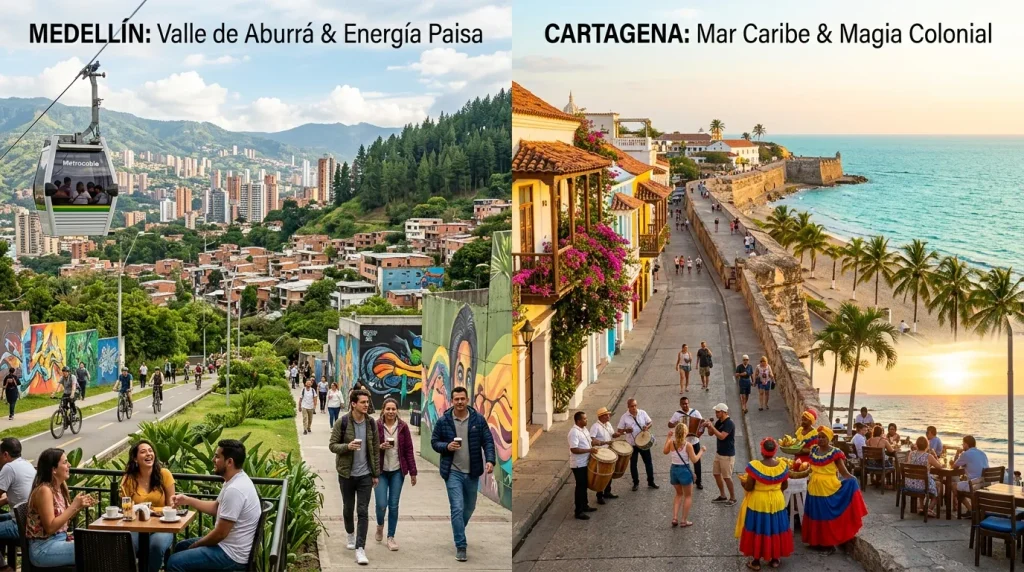Nature and Behaviour of Medellín and Cartagena