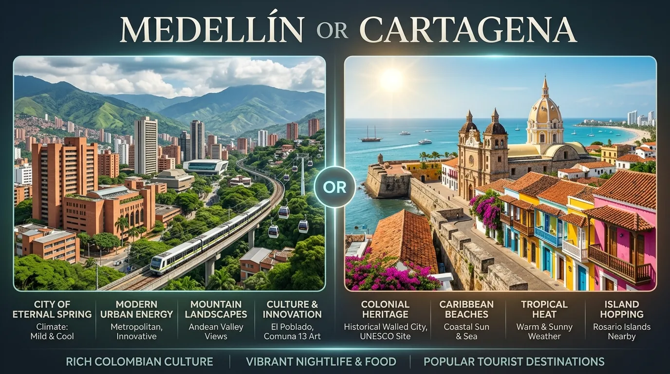 Medellín or Cartagena