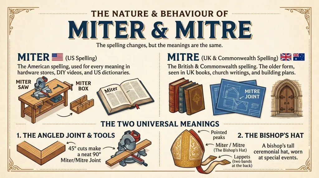 Nature and Behaviour of Miter and Mitre