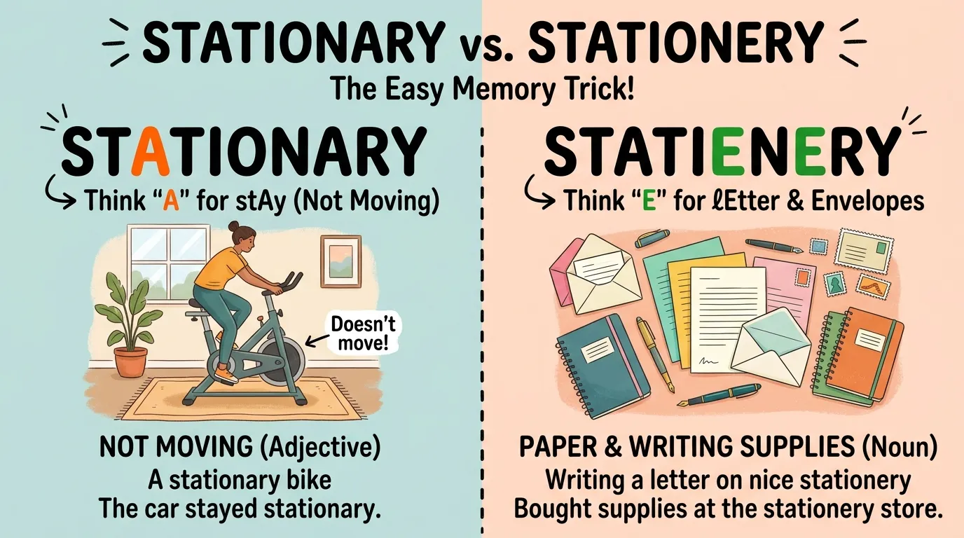 Stationary or Stationery