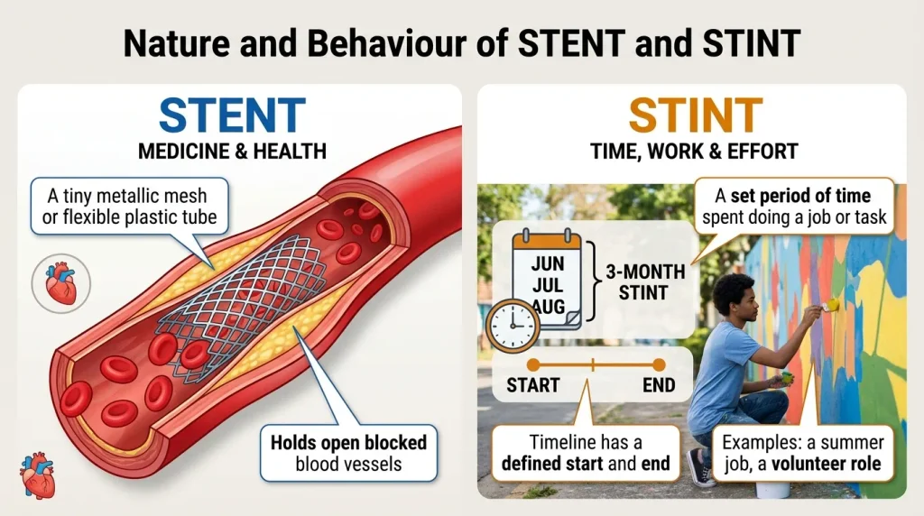 Nature and Behaviour of Stent and Stint