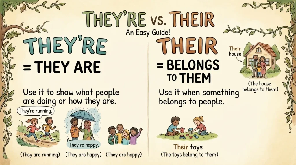Nature and Behaviour of They're and Their