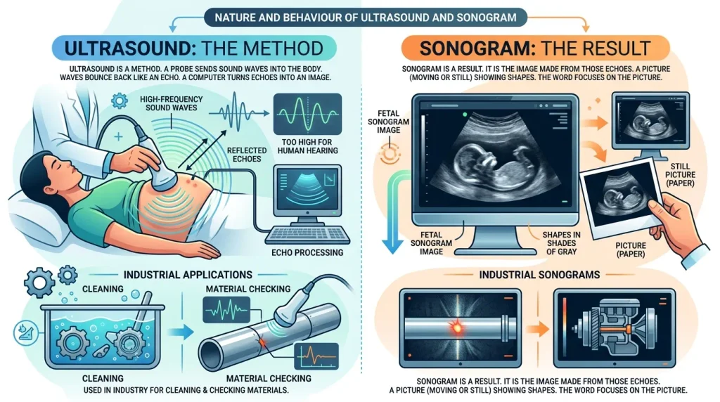 Nature and Behaviour of Ultrasound and Sonogram